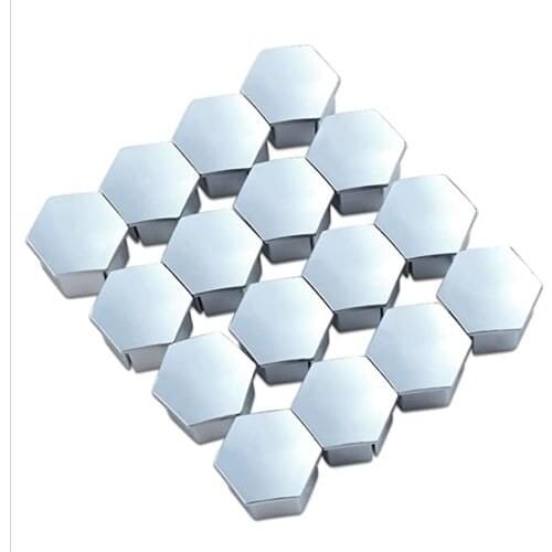 16 Pcs 19mm Car Wheel Nut Caps Auto Hub Screw Cover Bolt Rims Exterior Decoration Special Socket Protection Dust Proof