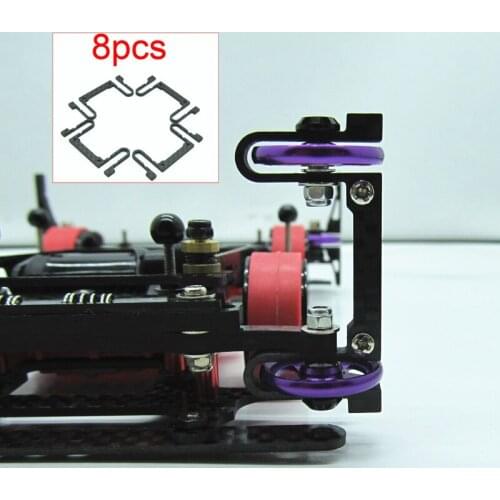 2mm Anti-hanging Parts 19mm Guide Wheel Reinforcing Plate 94780 Pteris Modify Parts Screw Nut for RC Tamiya Mini 4WD Racing Car