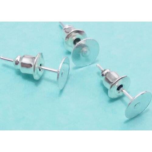 200pcs Earrings Basic Chips White Set Tray w / Bullet Stopper Back Head Pins Needles Positions Collage Pad Jewelry Jewelry Manuf