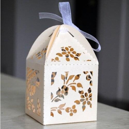 5*5*8.5cm!Free ribbon various color mini cupcake box"flower"wedding box individual design fast shipping cutting paper gift cases