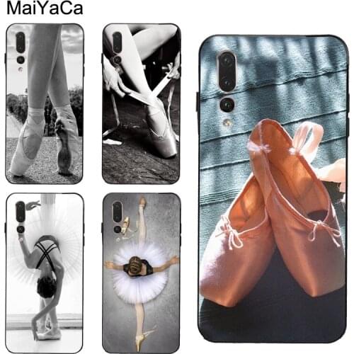 Ballet Ballerina Dance Shoes Slipper Case for Huawei P30 Pro P20 P40 Mate 20 Lite P Smart 2019 Nova 5T Honor 8A 8X 9X 10i 20