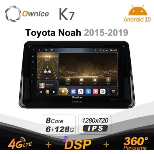 K7 Ownice 2 Din Android 10.0 Car Multimedia radio for Toyota Noah 2015 - 2019 With 8Core A75*2+A55*6 Support External Microphone