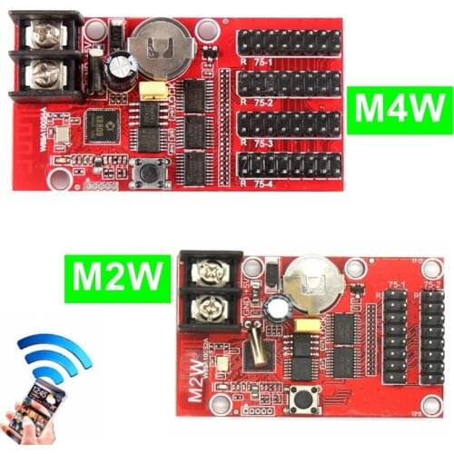 Kaler M2W Wifi LED Control Card 768x32 Pixels Full Color Asynchronous Controller For P10 P3 P4 P5 P6 P2.5 RGB Led Display Module