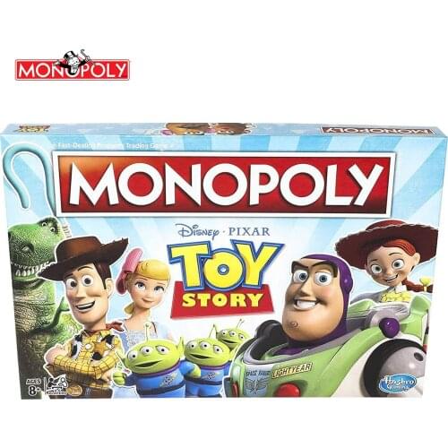 Monopoly Toy Story Real Estate Tycoon Classic Board Game Childrens Puzzle Board Game Boys and Girls Birthday Gift E5065