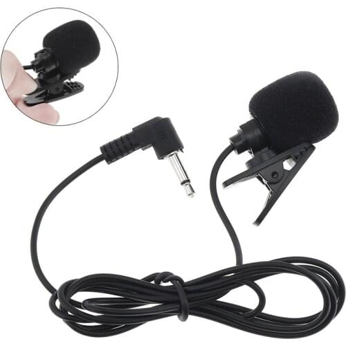 Support loudspeaker Portable 3.5mm Mini Wired Headset Microphone Lapel Lavalier Clip Microphone for Lecture Teaching Conference