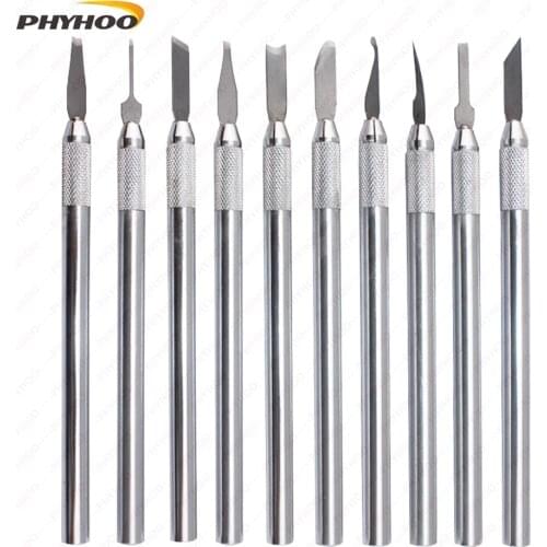 10 Pcs Wax Carving Knife Kit Sculpture Blade Wax Pottery Clay Sculpting Carving Modeling Tool Jewelry Tools