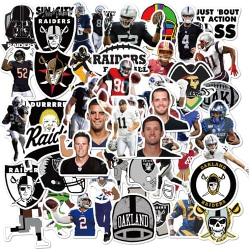 10/30/50Pcs/Set Oakland Raiders Graffiti For Snowboard Laptop Luggage Fridge Car- Styling Vinyl Decal Home Decor Stickers
