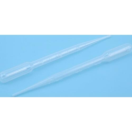100 Pcs 3ML Transparent Plastic Disposable Pipet Droppers Transfer Pipettes Wine And Drink Burette Bar Supplies Home Accessories