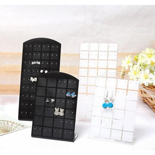 48/72 Holes Earring Jewelry Display Holder Rack Stand Showcase Organizer Shelf Mould Multi-layer Stud Earrings Storage Rack