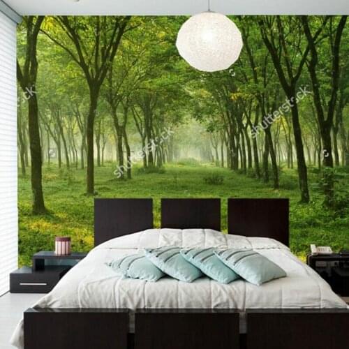 Custom natural scenery wallpaper,Sunshine forest,3D photo mural for living room dining Sofa Hotel background wall PVC wallpaper