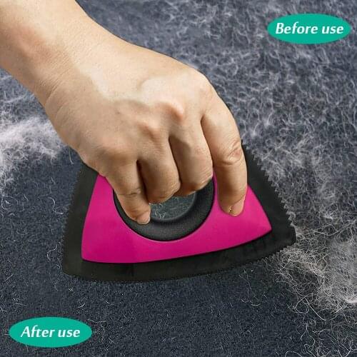 Portable Pet Hair Remover Silicone Brush Scraper Hair Removal Pet Cleaning Supplies for Auto Detailing,Car Detailing,Home Fabric