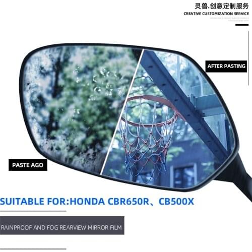 For Honda CBR650R CB500X Motorcycle rearview mirror film scratch proof protective film reflector rain proof film Spirit Beast