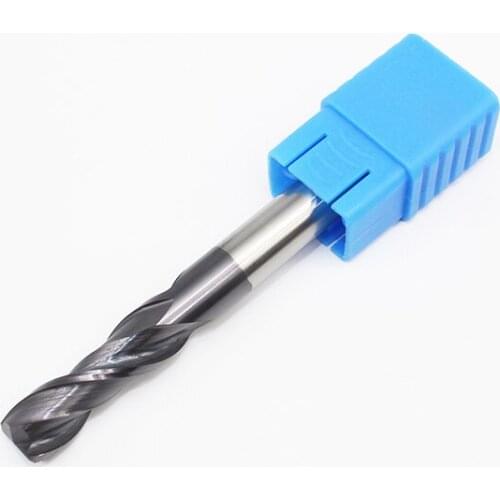 1PCS HRC50 10mm Solid Carbide Endmills D10X35LXD10X100L 2Flute Standard Length Slotted Face Mills