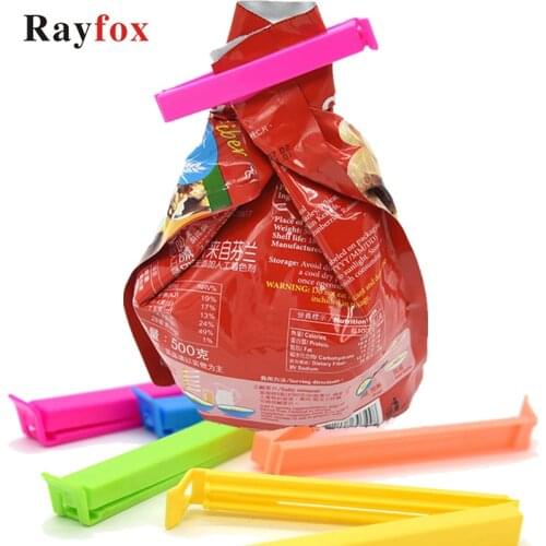 5pcs/lot Kitchen Accessories Seal Clips Sealing Bag Sealer Food Storage Tool Fruit Snack Preservation Bag Clamp Kitchen Gadgets