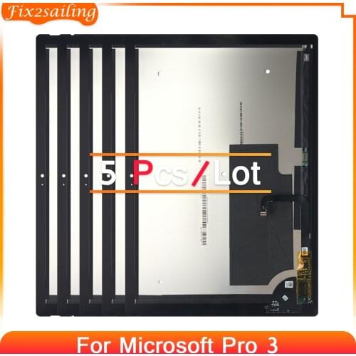 5pcsLCD For Microsoft Surface Pro3 (1631) TOM12H20 V1.1 LTL120QL01 003 Display Touch Screen Digitizer Panel Assembly Replacement