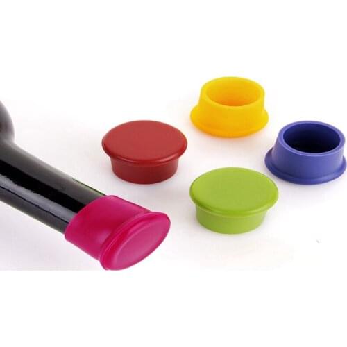 500pcs/lot Fast shipping Silicone Fresh Beer Bottle Stopper Cruet Of Wine Cork Stopper Bottle Cap Flip Top Lid Seal Cork