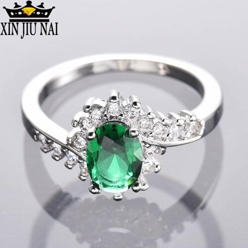 925 Anillos Silver 5-colour Female Wedding Ring Minimalist Round Zircon Ring Super Flash Fashion Jewelry