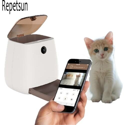 Large Capacity Pet Automatic Feeder Smart Voice Recorder APP Control Timer Feeding Cat Dog Food Dispenser With WiFi Pet Bowl