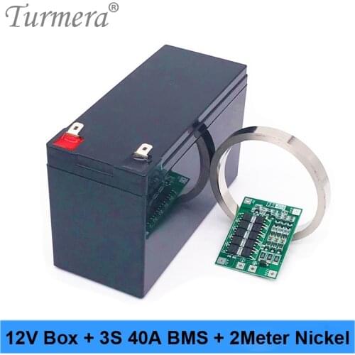 Battery Box 12V Li-ion Battery Storage Case 2* 3x7 Bracket for 12V 24V Uninterrupted Power Supply and E-bike Battery Use Turmer