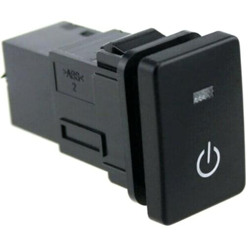 For Toyota Camry Prius Corolla LED Power Lights Push Black Button Lights Switchs Blue LED Power Lights Push Button Switch Laser