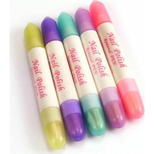 5PCS / LOT Nail Art Polish Corrector Remover Pens Cleanser Dispenser