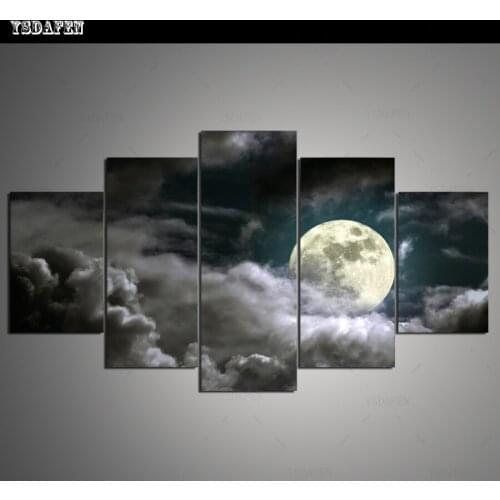 HD Printed Painting Canvas Printing Moon painting Room decor print poster picture canvas Framed Art HG-034