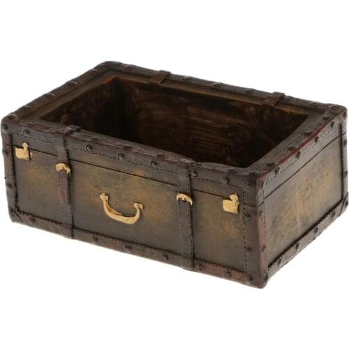 Suitcase Shape Patio Garden Planter Bed Herbs Cacti Succulent Bonsai Pot