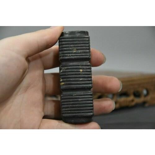 Chinese Red mountain culture Iron meteorite carved Yuzong Tibet brand Pendant