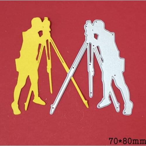 Women taking photos Metal Cutting Dies Embossing Stencils for Making Scrapbooking DIY Album Paper Cards Decorative Craft Dies