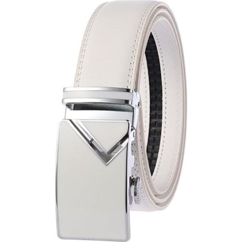 160cm Big Size Genuine Leather Belts Belt Plus Size Belt for Men Real Leather Automatic Buckle Jeans Long Waist Strap Belt