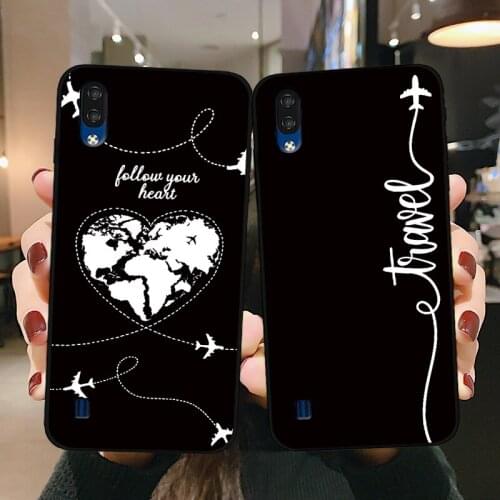 World Map Travel Phone Case for ZTE Blade A5 2020 Soft Silicone Case for ZTE A7 2020 Phone Back Cover for ZTE A3 2020 Coque