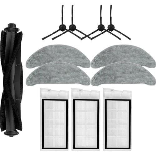 Side Brush Kit Main Brush for Xiaomi RoidMi EVE Plus Sweeper Parts Dust Bag Mop Rag Vacuum Cleaner Accessories
