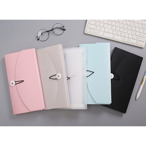 1pcs File folder A5 Organ Bag Folders for documents multi-function storage finishing Information Book Office Supplies