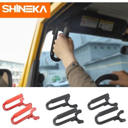 SHINEKA Armrests For Jeep Wrangler TJ 4x4 Sport Offroad Car Front Grab Handle Metal Roll Bar Kit For Jeep Wrangler TJ 1997-2006
