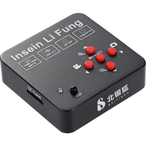 HD 38MP 2K 1080P 60fps Industry Camera HDMI USB Simultaneous Output Microscope Magnifier 8G TF Storage Phone Motherboard Repair