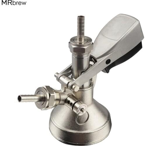 Beer Keg Coupler G System Lever Handle with Pressure Relief Valve Perfect for Home Brewing Beer Dispenser