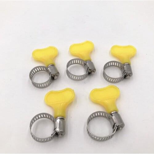 Butterfly Hose Clamp, Stainless Steel, worm clamp,5 pcs/lot, Fit 8mm O.D 10~ 15mm O.D tubing, Brewer Hardware