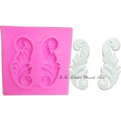 Silicone mold lace border fondant cake decorating tools chocolate gumpaste mold Clay Resin sugar Candy Sculpey T1060