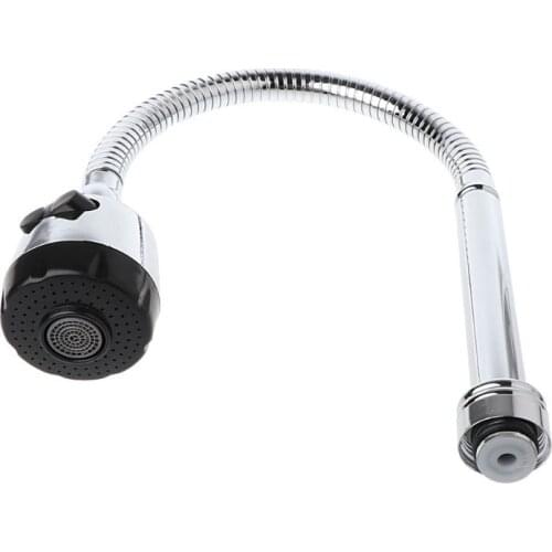 Kitchen Bar Faucet Hose Double Hole Water Zinc Alloy Replacement Tap 48cm