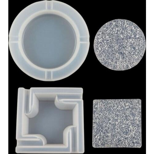 Water Wave Ripple Cigar Ashtray Resin Mold Ashtray Sea Air Bubble Unbreakable Resin Casting Molds Home Decor Art Crafts