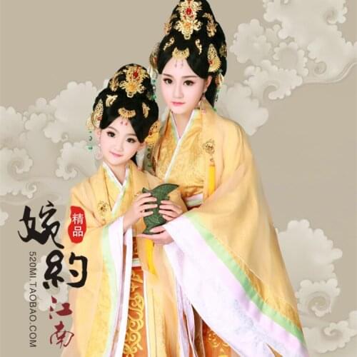 Xi Feng Jiu Ge TV Play Legend of Qin Empress Mi Yue Same Design Princess Costume Set Mum and Daughter Parent-Child Hanfu Set