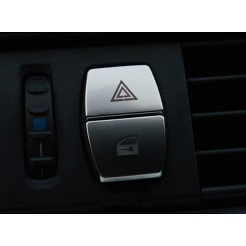 Parts Button Cover Replacement Silver Trim 2pcs For BMW 5 Series F10 F07