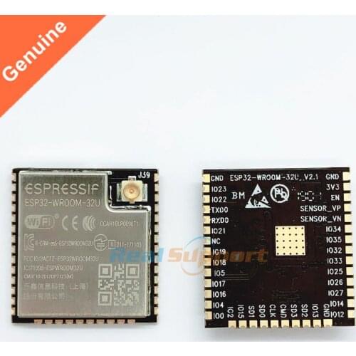 10PCS ESP32-WROOM-32U Wi-Fi+BT+BLE ESP32 Module IPEX antenna connector 32Mbits 4MB Flash Memory Espressif Original