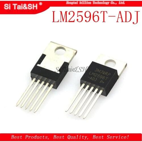 10pcs LM2596T-ADJ LM2596T LM2596 2596T-ADJ Power Converter IC TO-220