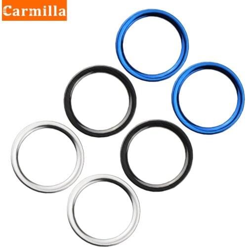 2Pcs/Set Car Accessories for Nissan Kicks 2017 - 2021 Air Conditioning Vent Outlet Cover Trim Sticker Stainless Steel