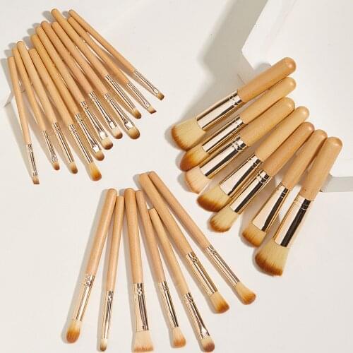 25pcs Natural Wood Makeup Brushes Set Eye Shadow Eyebrow Power Brushes Facial Makeup Cosmetic Brush Tools Foundation Brush Set