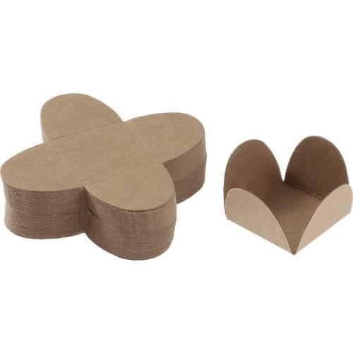50Pcs Food Grade Paper Chocolate Candy Spacer Dessert Paper Spacers Butterfly Shaped Tray For Chocolate Base Separate Package