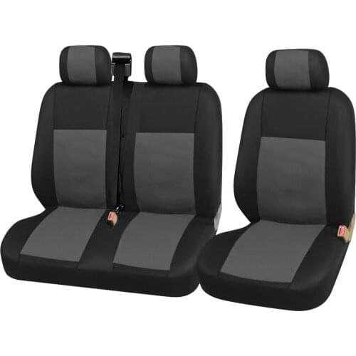 1+2 Seat Covers Car Seat Cover for Transporter for Ford transit Van Truck Lorry for Renault for Peugeot for Opel Vivaro