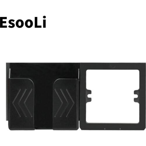 EsooLi Black Wall Socket Phone Holder Smartphone Accessories Stand Support For Mobile Phone Apple Samsung Huawei Phone Holder