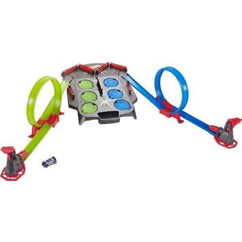 Hot Wheels Dual Racing Adventure Play Set-Zıplamalı Race Track and Target Alıştırması FDF27